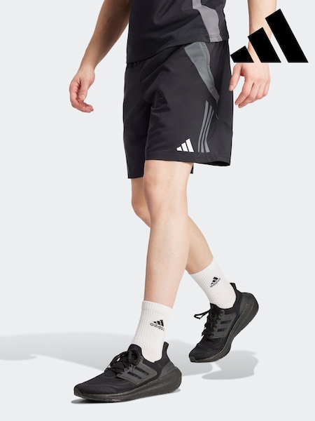 adidas Black Patent Tiro 24 Shorts (N37608) | 114 QAR
