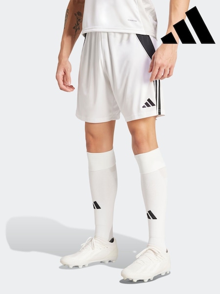 adidas White Tiro 24 Shorts (N37615) | AED67