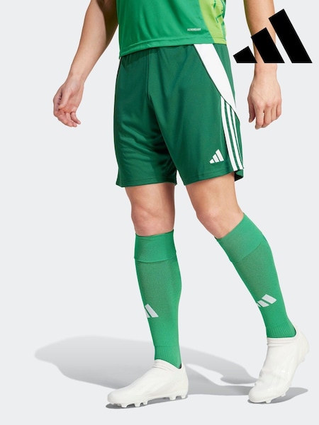 adidas Green/White Tiro 24 Shorts (N37633) | AED67