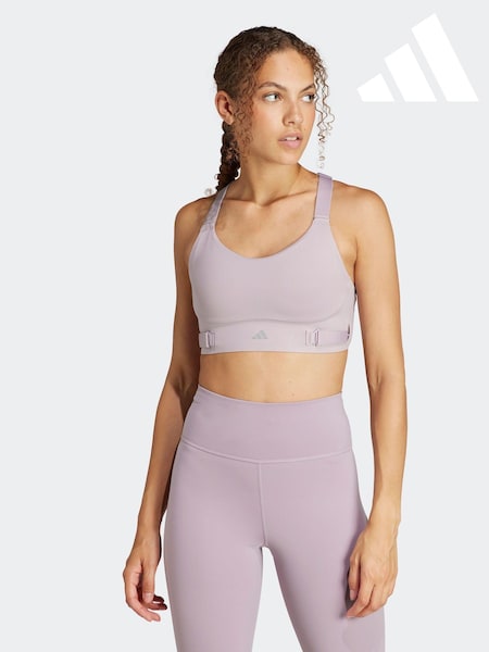 Violet - Sutien de lux cu grad ridicat de susținere adidas FastImpact Run (N37686) | 268 LEI