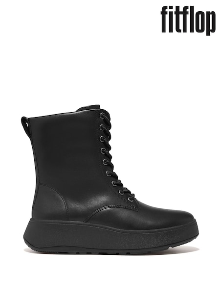 Fitflop F-Mode Leather Lace Up Flatform Ankle Boots (N37870) | ₪855