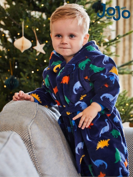 Jojo Maman Bébé Dinosaur Print Dressing Gown (N38014) | €40