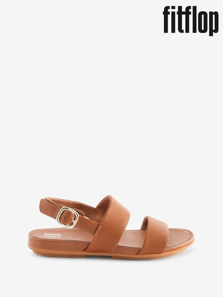 FitFlop Gracie Leather Back Strap Sandals (N38034) | OMR27
