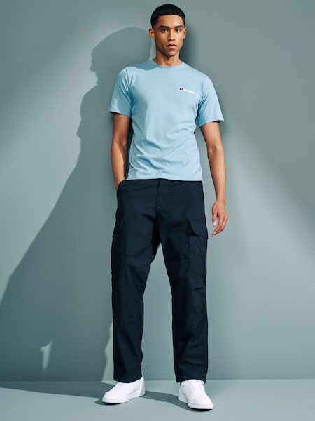 Berghaus Blue Organic Classic Logo 100% Cotton T-Shirt (N38076) | €17