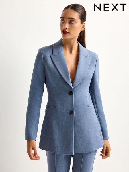 Sculpt Cinch Waist Single Breasted Blazer (N38095) | kr624