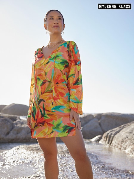 Myleene Klass Pink/Green Cover-Up Kaftan (N38121) | €18