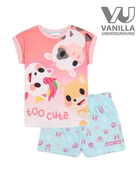 Vanilla Underground Pink Adopt Me Girls Licensing Short Pyjamas (N38136) | 79 QAR