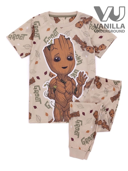 Vanilla Underground Brown Kids Pokemon Long Leg Pyjamas Set (N38137) | 84 QAR