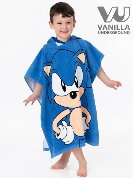 Vanilla Underground Blue Sonic Towel 100% Cotton Poncho (N38154) | €25