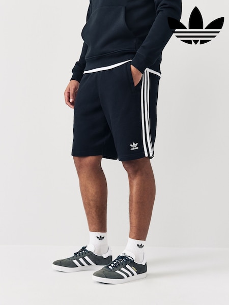 adidas Black 100% Cotton Adicolor 3-Stripes Shorts (N38177) | 2,103 UAH