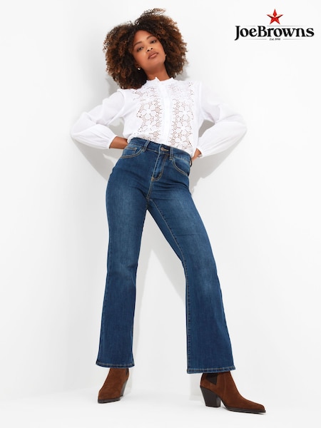 Joe Browns Blue Essentials Western Bootcut Flared Jeans (N38180) | $77