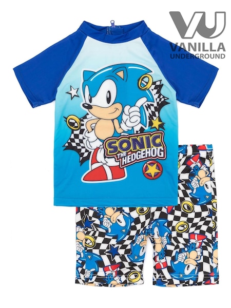 Vanilla Underground Blue Sonic The Hedgehog 2 Piece Swim Set (N38191) | 109 QAR