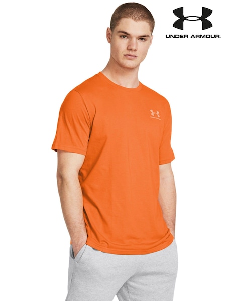 Under Armour Orange Left Chest Logo T-Shirt (N38200) | €14