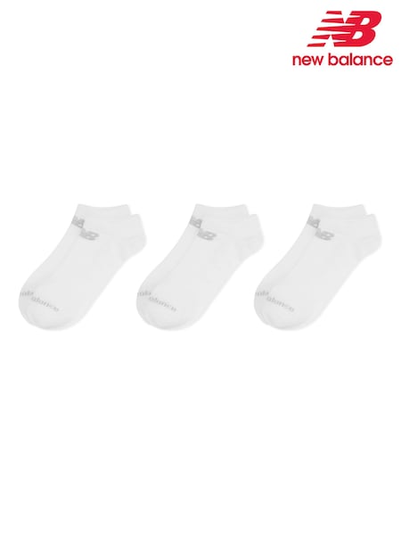 New Balance White Multipack No Show Trainer Liner Socks (N38420) | €13