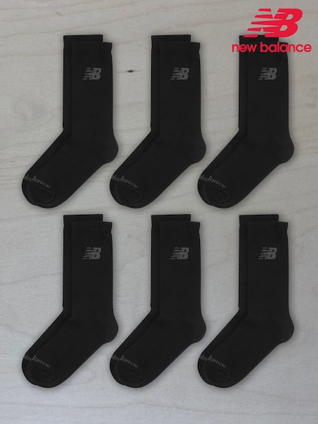 New Balance Black Multipack Sports Cushioned Crew Socks (N38430) | €25