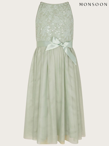 Monsoon Green Lacey Sequin Truth Maxi Dress (N38596) | € 72 - € 78