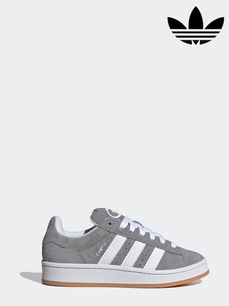 adidas Grey/White Junior Campus 00s Trainers (N38791) | €100