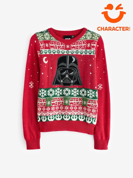 Character Red Star Wars Darth Vader Christmas Jumper (N38989) | €9