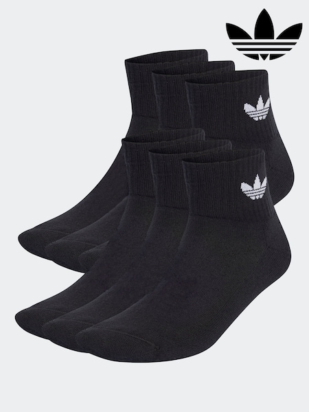 adidas Black Mid Ankle Socks 3 Pack (N39099) | €25