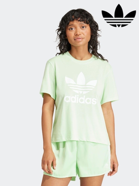 adidas Originals Green Adicolor Trefoil Boxy T-Shirt (N39113) | AED73