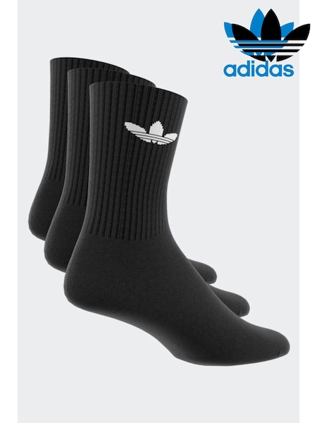 adidas Originals Black Cushion Crew Socks 3 Pack (N39137) | €17