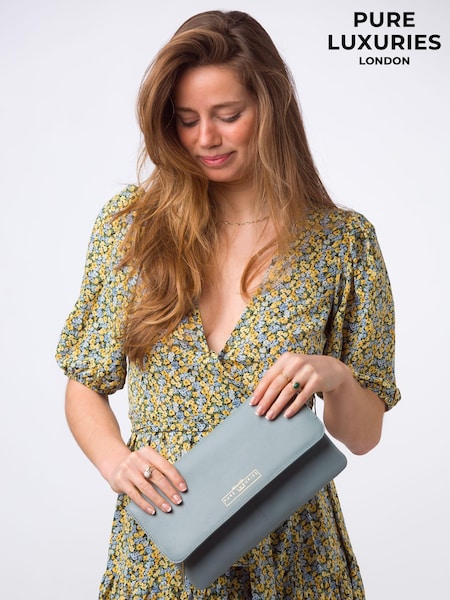 Blau - Pure Luxuries London Golders Leather Clutch Bag (N39519) | 69 €