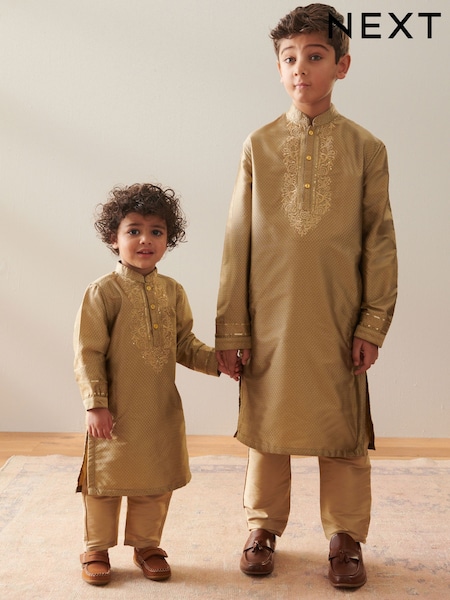 Gold EID Kurta (3mths-16yrs) (N39753) | 59 QAR - 80 QAR