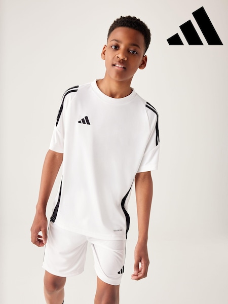 Alb - Tricou din jerseu adidas Tiro 24 (N39803) | 97 LEI