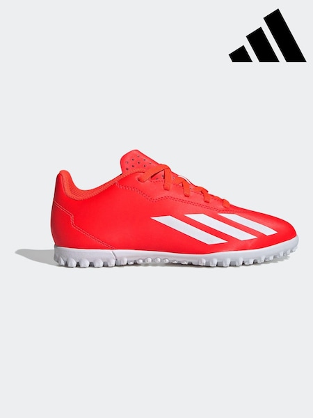 adidas Red/White Football X Crazyfast Club Turf Kids Boots (N39878) | €23