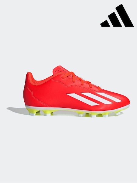adidas Red/White Football X Crazyfast Club Flexible Ground Kids Boots (N39879) | €23