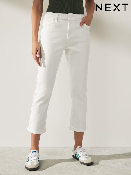Белый - Cropped Slim Jeans (N39888) | €6