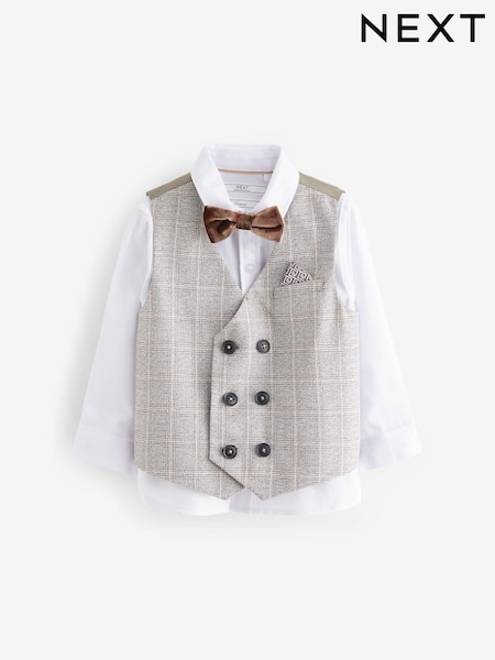 Grey Check Waistcoat Set (3mths-7yrs) (N39891) | €16.50 - €17.50