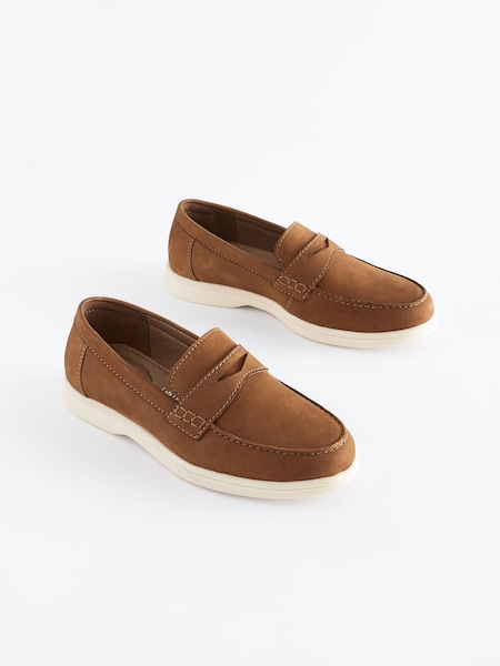 Rjava - Leather Penny Loafers (N39918) | € 23 - € 29