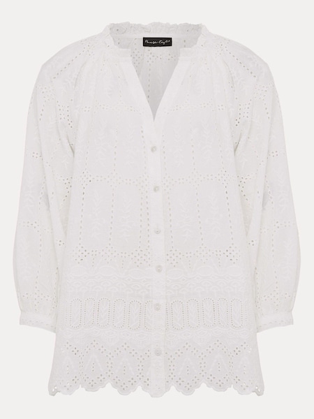 Phase Eight  Sierra Broderie White Blouse (N40021) | €47.50
