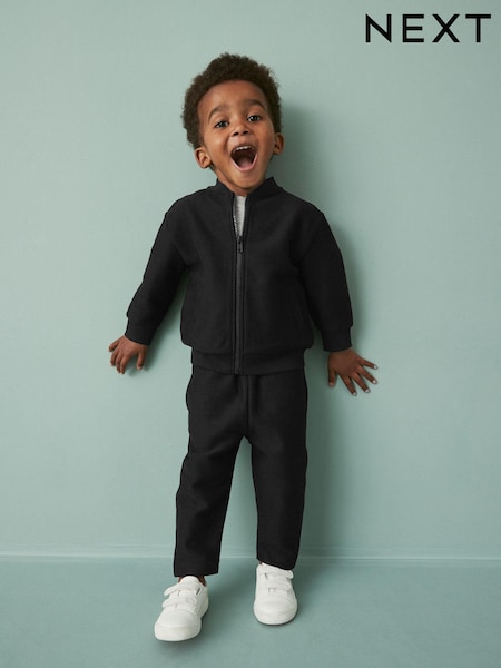 Noir - Veste bomber en jersey et jogging Ensemble 2 pièces (3 mois-7 ans) (N40059) | € 17 - € 20