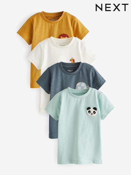 Multicolor - Short Sleeve T-Shirts 4 Pack (3mths-7yrs) (N40086) | 21 € - 27 €