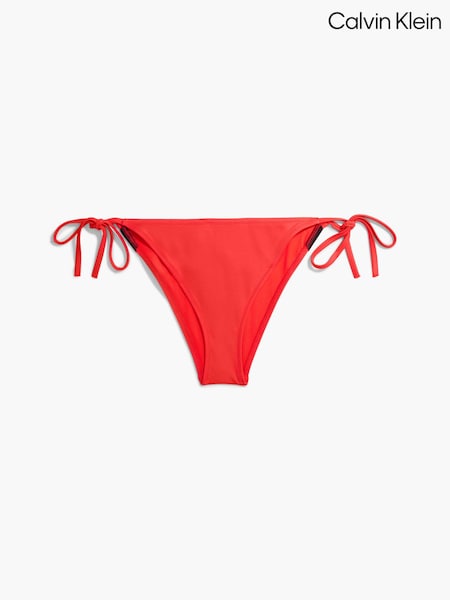 Calvin Klein Red String Side Tie Bikini Bottoms (N40143) | €24