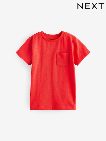 Rot - Short Sleeve Plain T-Shirt (3mths-7yrs) (N40160) | 2 € - 4 €