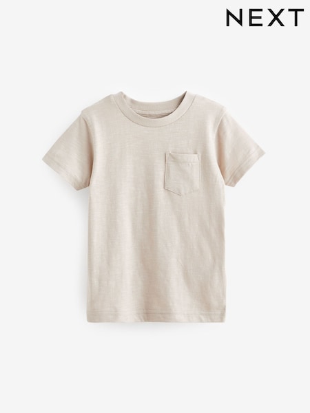 Cement Short Sleeve Plain T-Shirt (3mths-7yrs) (N40161) | €2 - €3.50