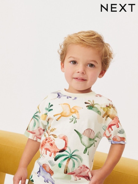 Nevtralno - All-Over Print 100% Cotton Short Sleeve T-Shirt (3mths-7yrs) (N40177) | € 5 - € 7