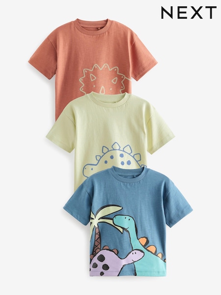Mehrfarbig - 100% Cotton Short Sleeve Character T-Shirts 3 Pack (3mths-7yrs) (N40207) | 6 € - 7 €