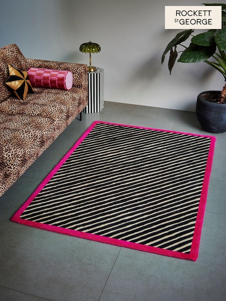Rockett St George Black/Nude Sand Stripe Rug (N40244) | €163 - €573