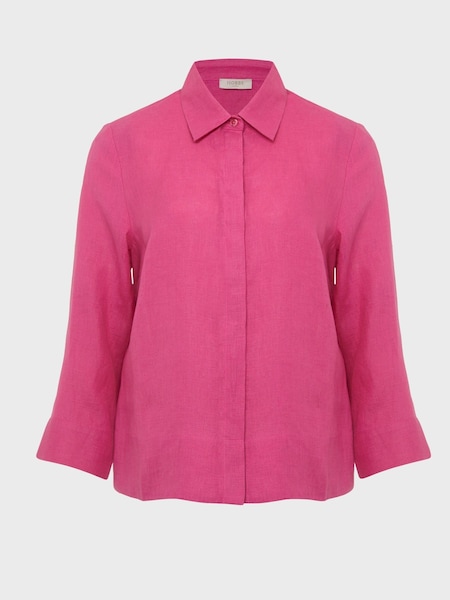 Hobbs Pink 100% Linen Nita Shirt (N40370) | R$ 780