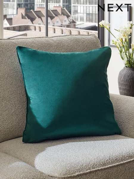 Dark Teal 59 x 59cm Matte Velvet Cushion (N40483) | 78 QAR