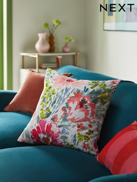 Pink Bright Spring Floral 50 x 50cm Cushion (N40497) | €8.50