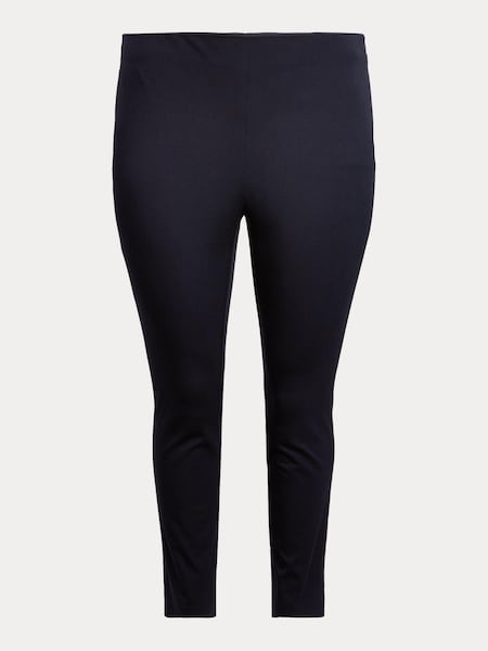 Lauren Ralph Lauren Curve Navy Blue Stretch Twill Skinny Trousers (N41194) | €83