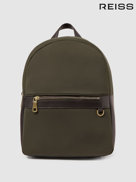 Khaki - Reiss Drew Neopren-Rucksack mit Reissverschluss (N41290) | 211 €