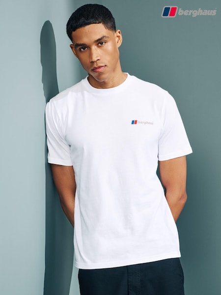 Berghaus White Classic Logo Black T-Shirt (N41527) | 148 QAR