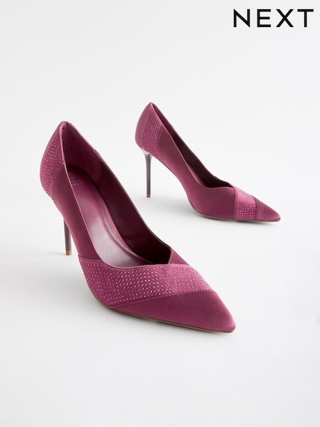 Berry Red Forever Comfort® Bling Panel Court Shoes (N41707) | €9