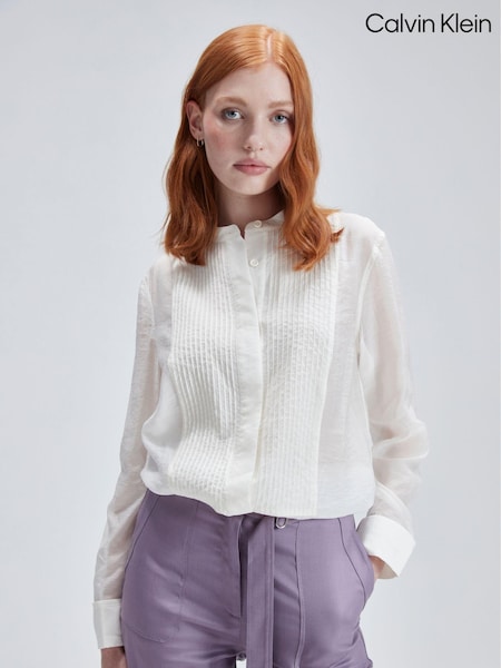 Calvin Klein Pleat White Shirt (N41981) | €153